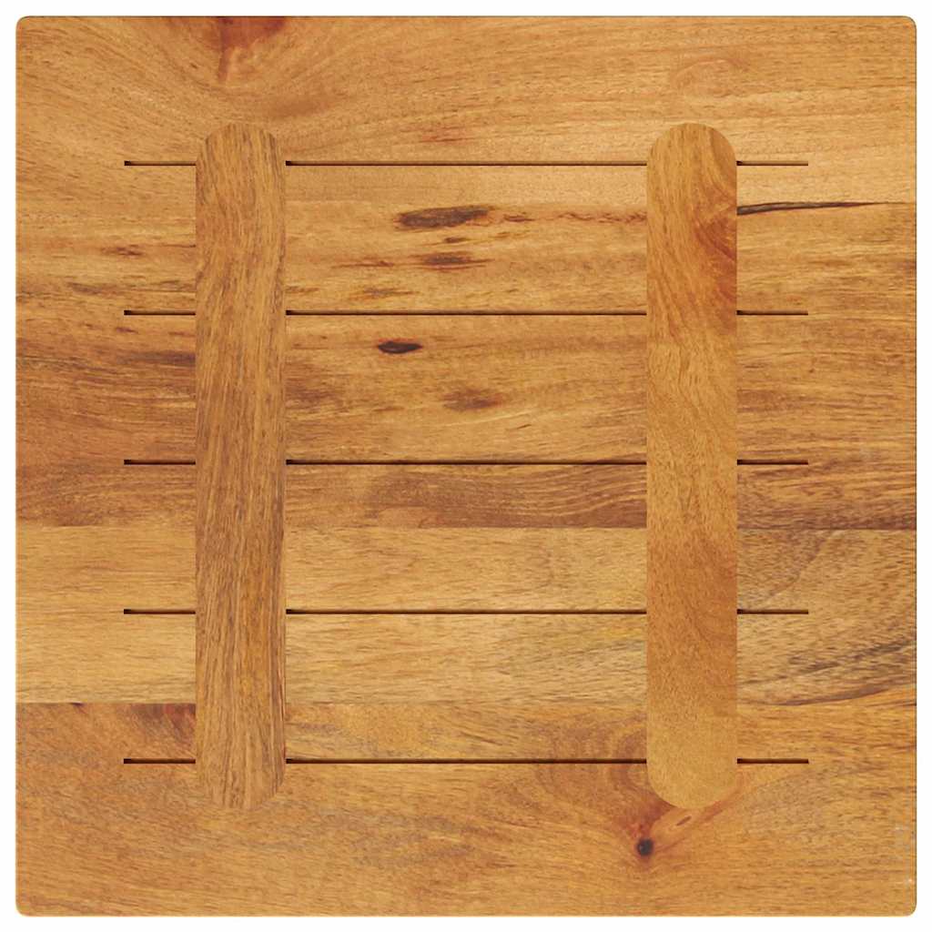 Piano Tavolo 60x60x2,5 cm Quadrato Legno Massello di Acacia