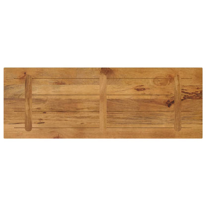 Piano per Tavolo 140x60x2,5cm Rettangolare Legno Massello Mango