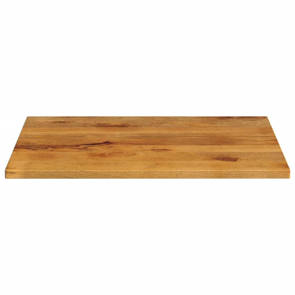Piano per Tavolo 100x80x2,5cm Rettangolare Legno Massello Mango