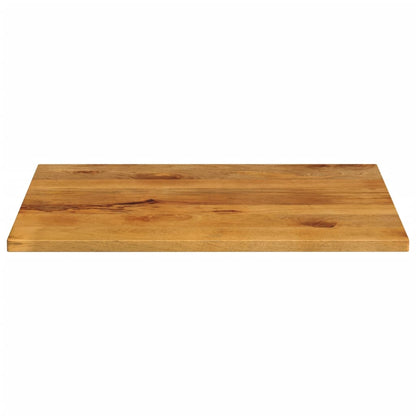 Piano per Tavolo 100x80x2,5cm Rettangolare Legno Massello Mango