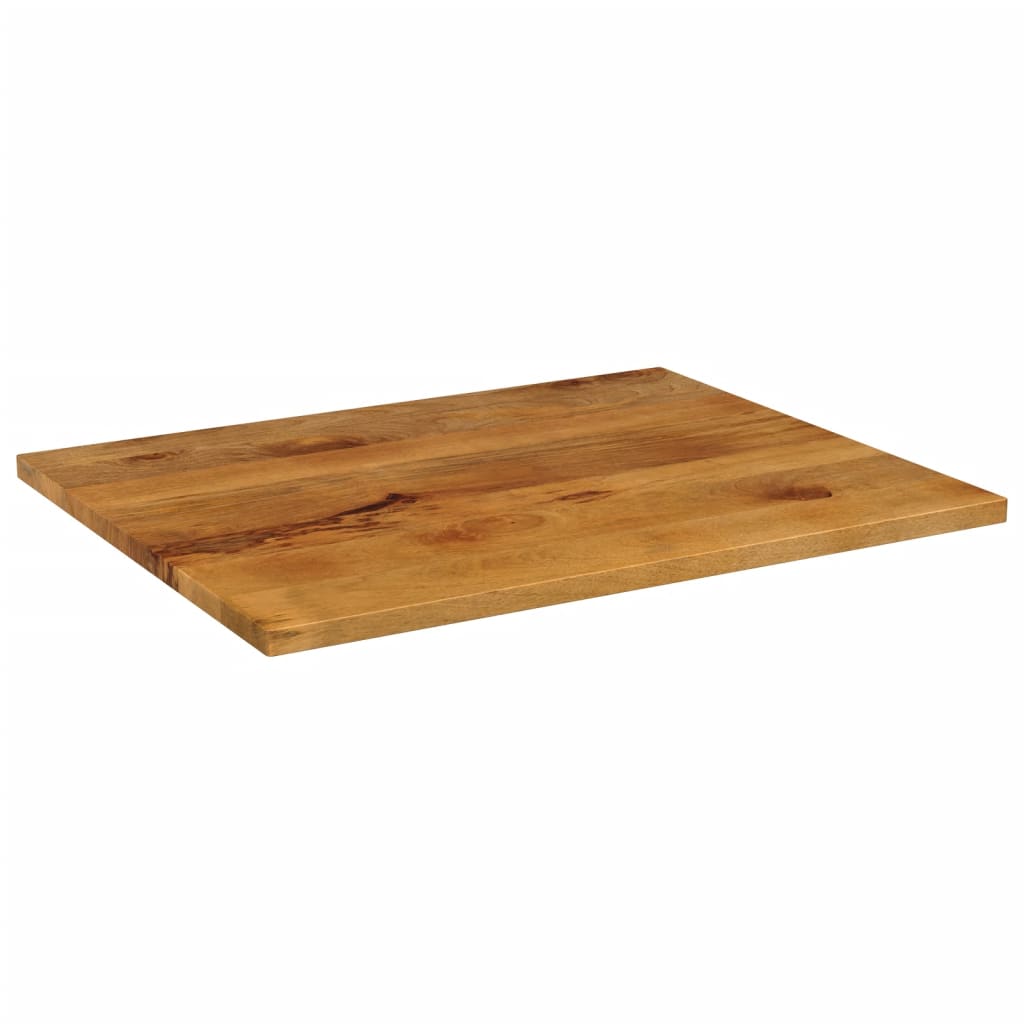 Piano per Tavolo 110x80x2,5cm Rettangolare Legno Massello Mango