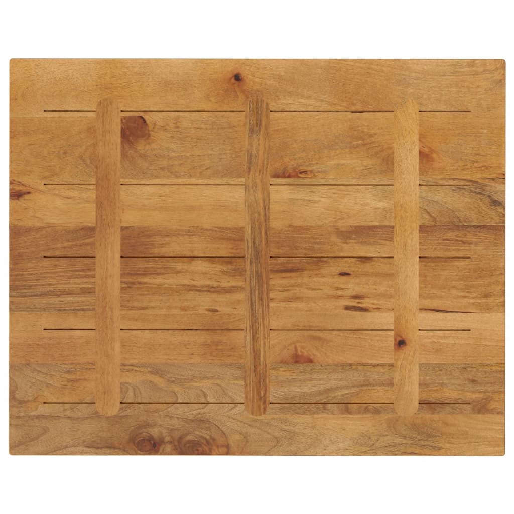 Piano per Tavolo 110x80x2,5cm Rettangolare Legno Massello Mango