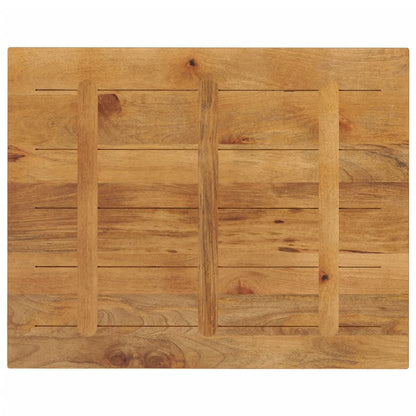 Piano per Tavolo 110x80x2,5cm Rettangolare Legno Massello Mango