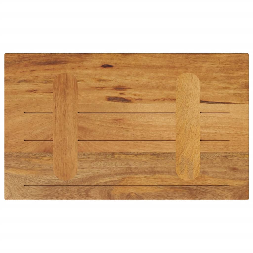 Piano per Tavolo 60x20x3,8 cm Rettangolare Legno Massello Mango