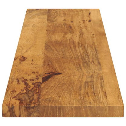 Piano per Tavolo 140x20x3,8cm Rettangolare Legno Massello Mango