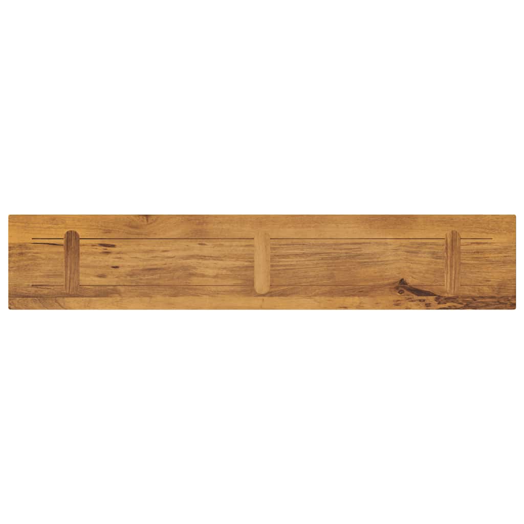 Piano per Tavolo 140x40x3,8cm Rettangolare Legno Massello Mango