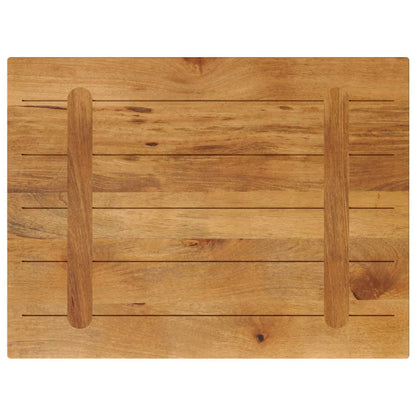 Piano per Tavolo 90x50x3,8 cm Rettangolare Legno Massello Mango