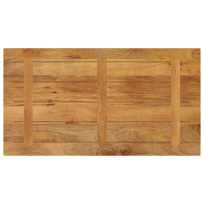 Piano per Tavolo 100x50x3,8cm Rettangolare Legno Massello Mango