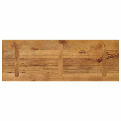 Piano per Tavolo 140x50x3,8cm Rettangolare Legno Massello Mango