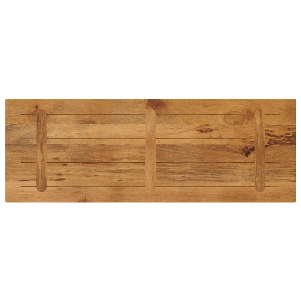 Piano per Tavolo 160x50x3,8cm Rettangolare Legno Massello Mango