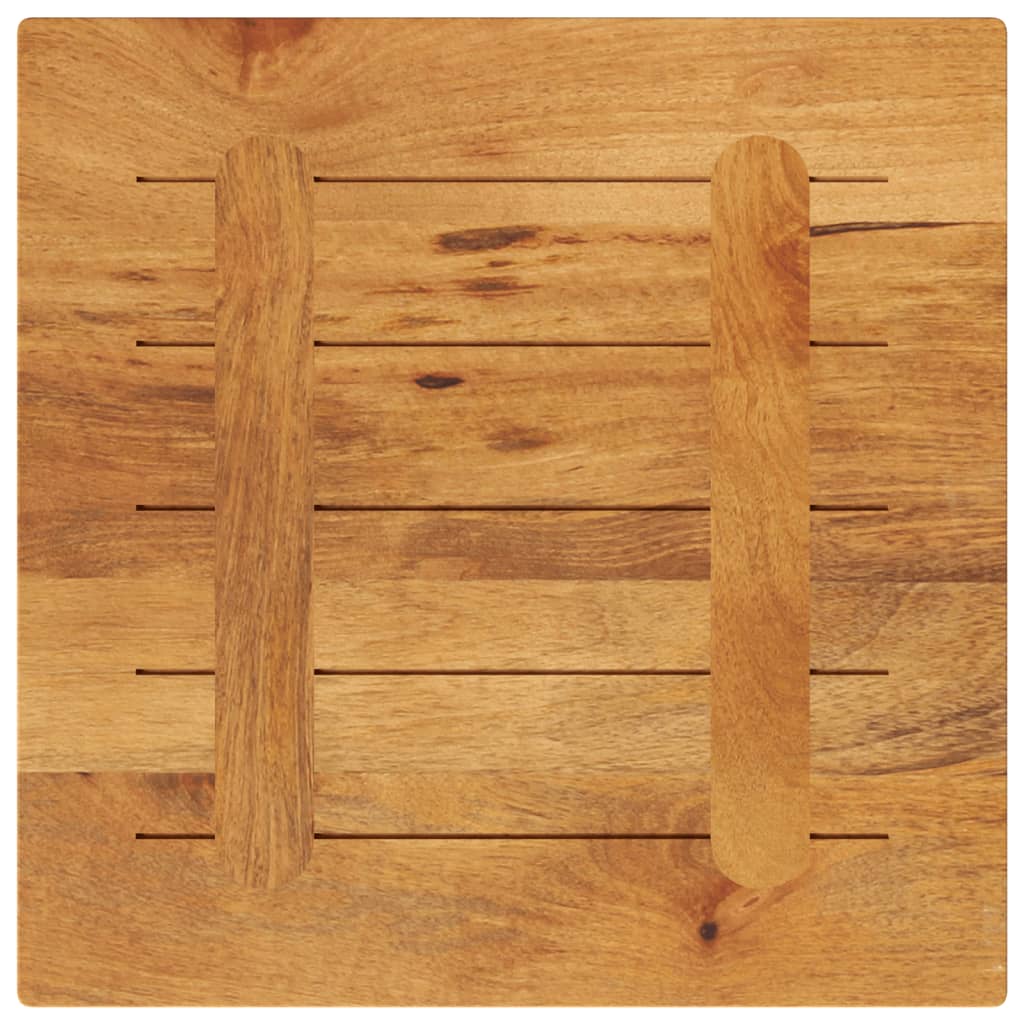 Piano per Tavolo 60x60x3,8 cm Quadrato Legno Massello di Mango