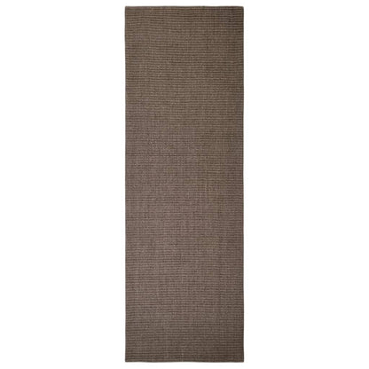 Tappeto in Sisal per Tiragraffi Marrone 66x200 cm