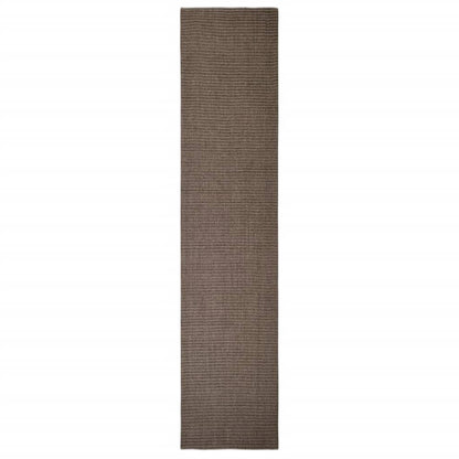 Tappeto in Sisal per Tiragraffi Marrone 66x300 cm
