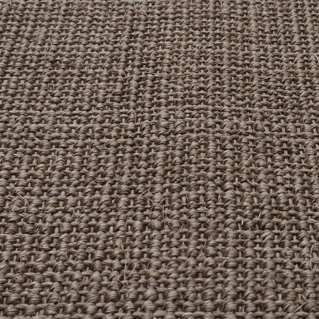 Tappeto in Sisal per Tiragraffi Marrone 66x350 cm