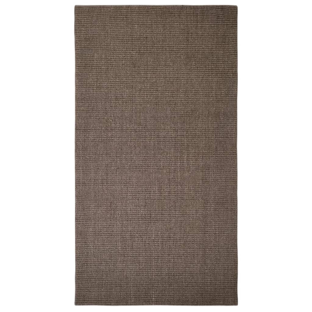 Tappeto in Sisal per Tiragraffi Marrone 80x150 cm