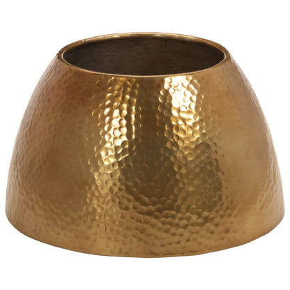 Tavolino da Salotto in Alluminio Martellato ÃƒËœ 50x30 cm Ottone