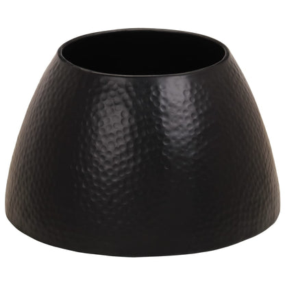 Tavolino da Salotto in Alluminio Martellato ÃƒËœ 50x30 cm Nero