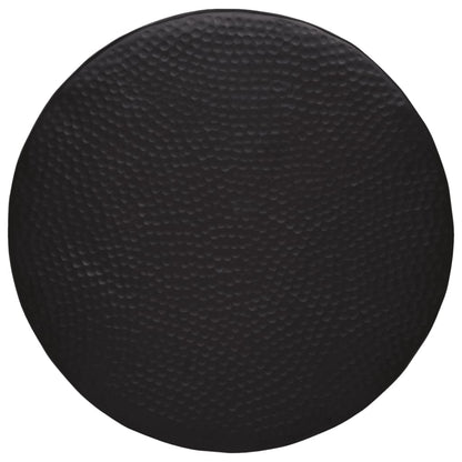 Tavolino da Salotto in Alluminio Martellato ÃƒËœ 50x30 cm Nero