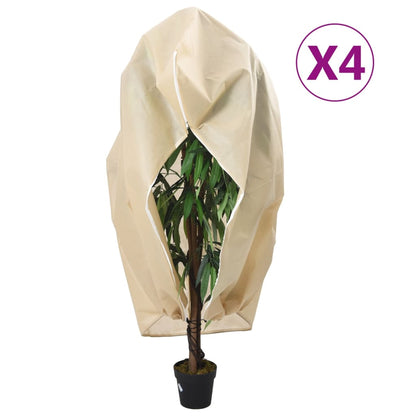 Coperture con Cerniera per Piante 4pz 70 g/mÂ² 1x1,55 m