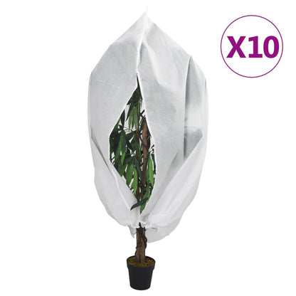 Coperture con Cerniera per Piante 10pz 70 g/mÂ² 1x1,55 m