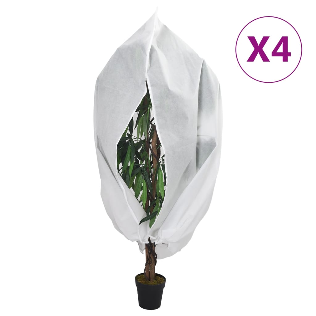 Coperture con Cerniera per Piante 4pz 70 g/mÃ‚Â² 3,14x2,5 m