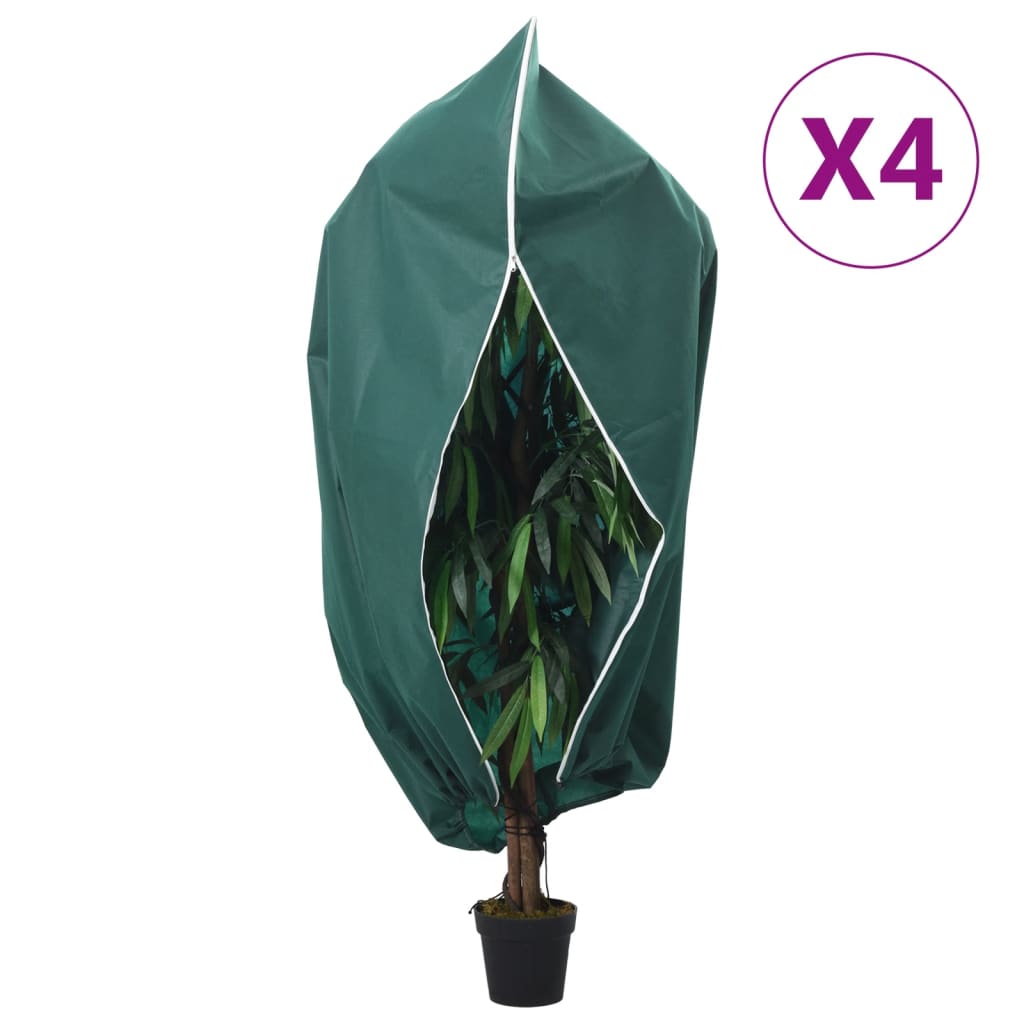 Coperture con Cerniera per Piante 4pz 70 g/mÂ² 3,93x3,5 m