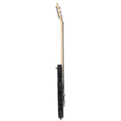 Chitarra Elettrica Principianti e Custodia Marrone Nera 4/4 39"