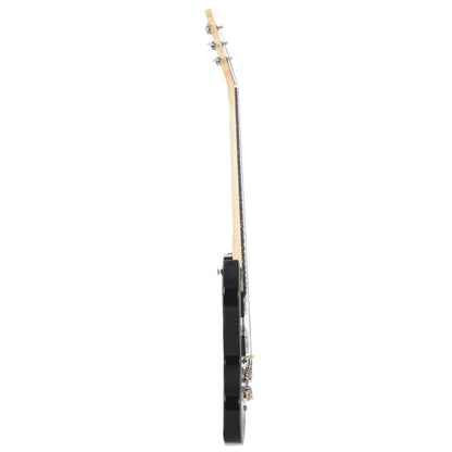 Chitarra Elettrica Principianti e Custodia Marrone Nera 4/4 39"