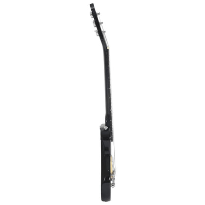 Chitarra Elettrica da Bambini con Custodia Marrone Nera 3/4 30"