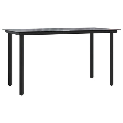 Set da Pranzo da Giardino 2 pz con Cuscini in Polyrattan Grigio