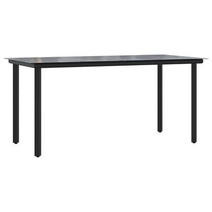Set da Pranzo da Giardino 2 pz con Cuscini in Polyrattan Grigio