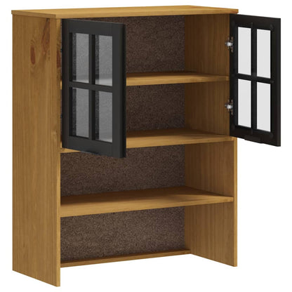 Scaffale per Credenza Anta in Vetro FLAM Legno Massello di Pino
