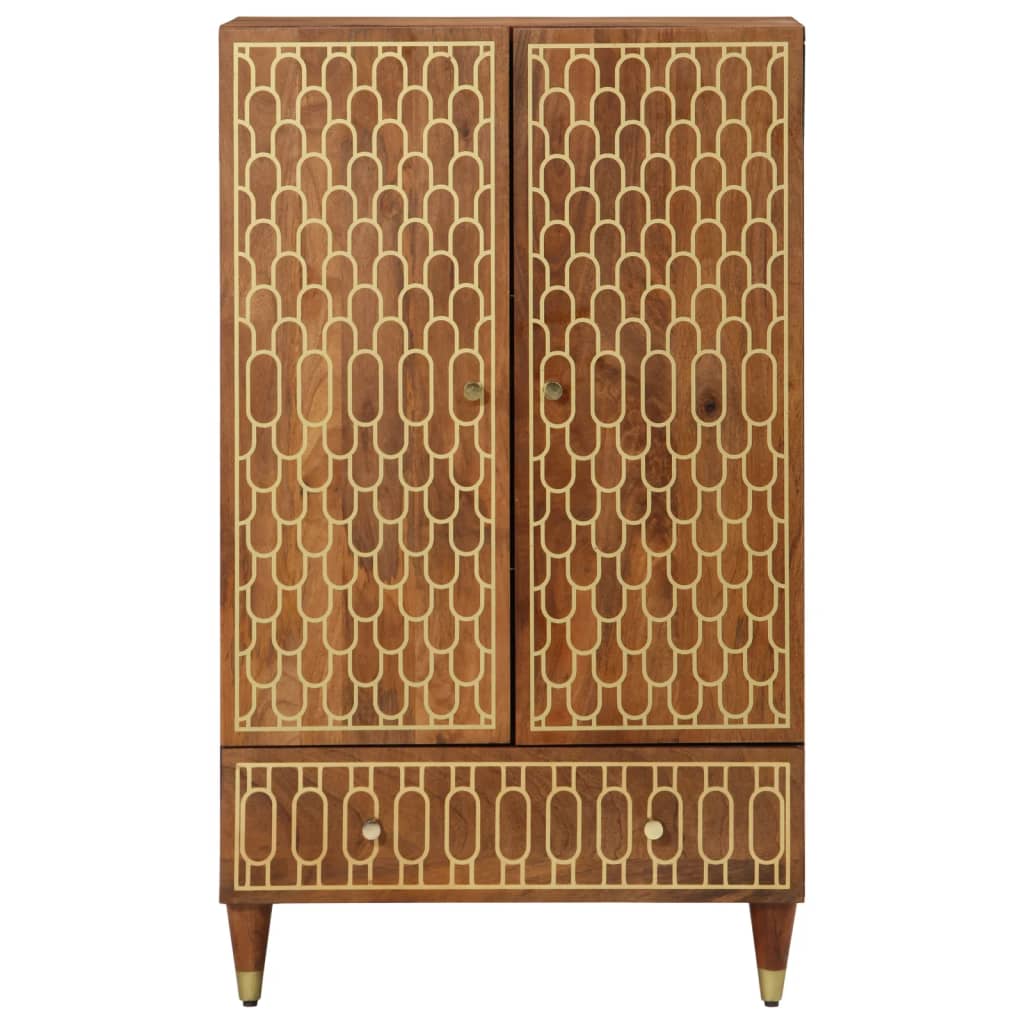 Credenza 60x33x110 cm in Legno Massello di Mango