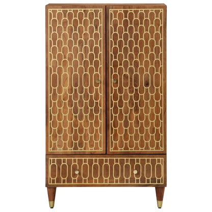 Credenza 60x33x110 cm in Legno Massello di Mango