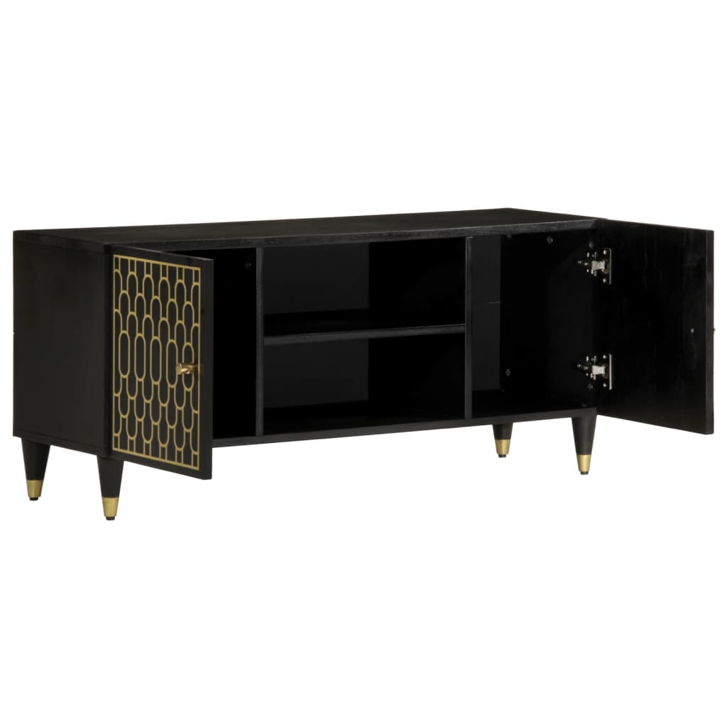 Mobile Porta TV 105x33x46cm in Legno Massello di Mango