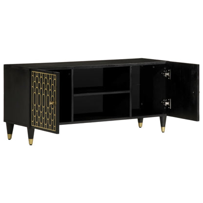 Mobile Porta TV 105x33x46cm in Legno Massello di Mango
