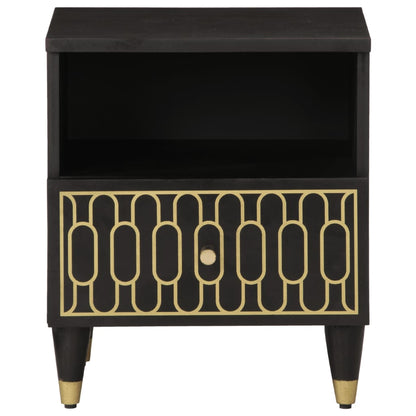 Comodini 2pz 40x33x46 cm in Legno Massello di Mango