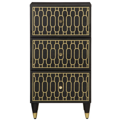Credenza 40x33x75 cm in Legno Massello di Mango