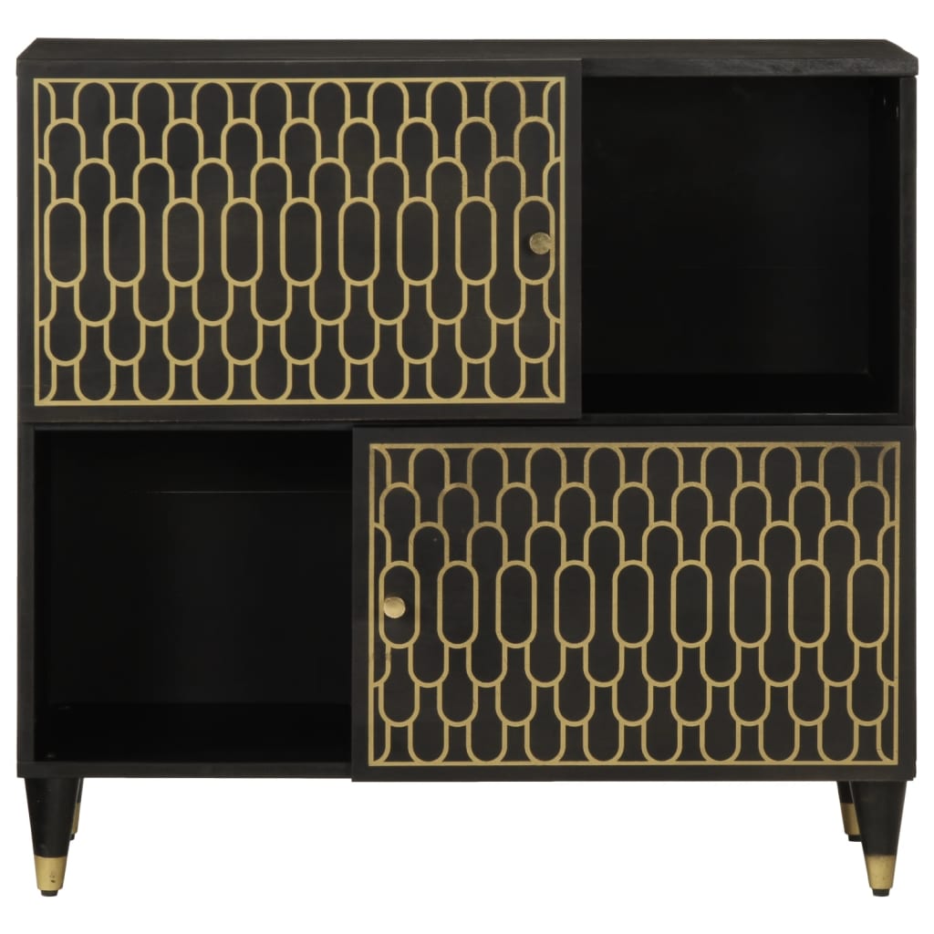 Credenza 80x33x75 cm in Legno Massello di Mango