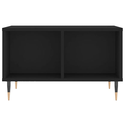 Tavolino da Salotto Nero 60x50x36,5 cm in Legno Multistrato