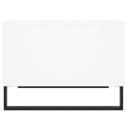 Tavolino da Salotto Bianco 60x50x36,5 cm in Legno Multistrato