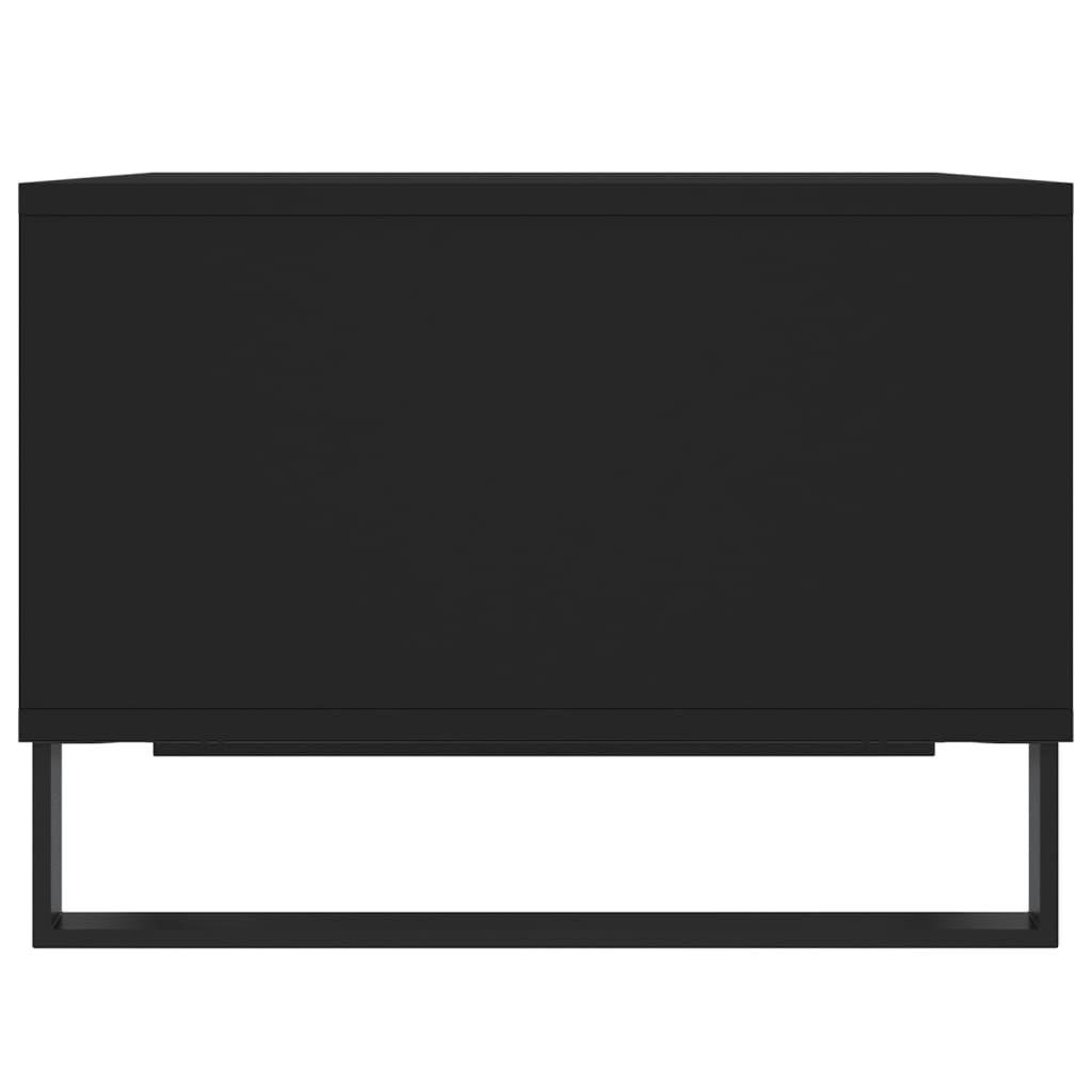 Tavolino da Salotto Nero 60x50x36,5 cm in Legno Multistrato