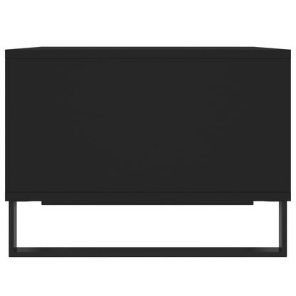 Tavolino da Salotto Nero 60x50x36,5 cm in Legno Multistrato