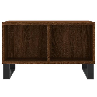 Tavolino da Salotto Rovere Marrone 60x50x36,5 cm in Multistrato