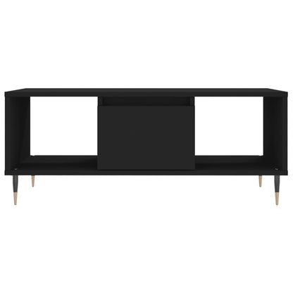 Tavolino da Salotto Nero 90x50x36,5 cm in Legno Multistrato