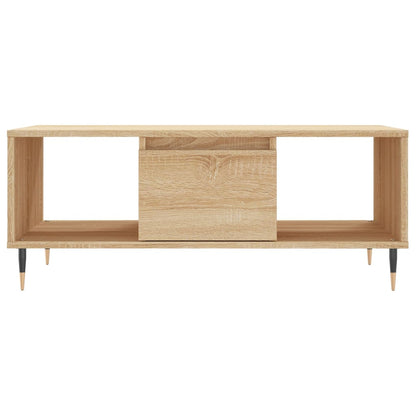 Tavolino Salotto Rovere Sonoma 90x50x36,5 cm Legno Multistrato