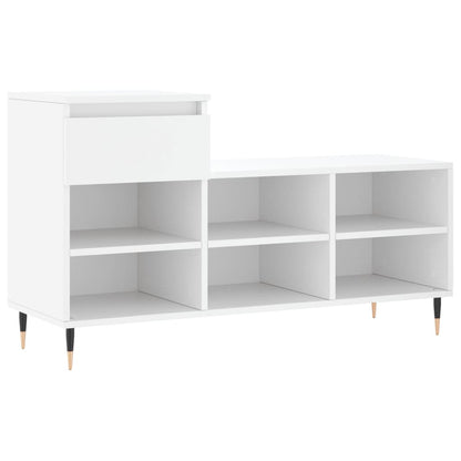 Scarpiera Bianca 102x36x60 cm in Legno Multistrato
