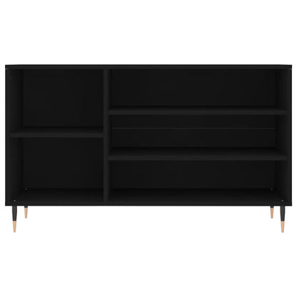 Scarpiera Nera 102x36x60 cm in Legno Multistrato