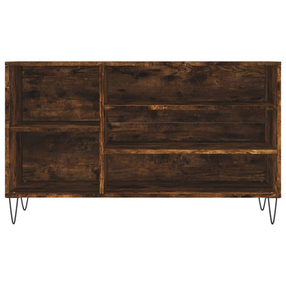 Scarpiera Rovere Fumo 102x36x60 cm in Legno Multistrato