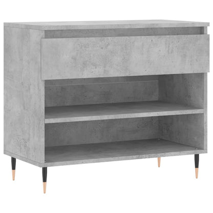 Scarpiera Grigio Cemento 70x36x60 cm in Legno Multistrato